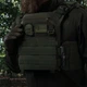 Плитоноска улучшенная (PRO) Ukrarmor под бронеплиты 25х30 см. Олива M-XXL - изображение 2