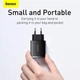 Сетевое зарядное устройство адаптер BASEUS Compact Quick Charger (CCXJ-E02) |2USB/1Type-C, 30W/3A, поддержка быстрой зарядки PD/QC, многоуровневая система защиты, универсальная совместимость, компактный| Черный - изображение 5
