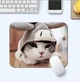 Коврик для компьютерной мышки Кот Кошка (21*26*2мм) Mouse мыши - изображение 2