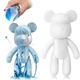 Флюидный мишка сделай сам DIY Creative Fluid Bear 23 см с красками 3 шт Набор раскраска игрушка медвежонок для творчества - изображение 4