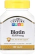 Біотин 21st Century Biotin 10 000 мкг 120 таб - зображення 1