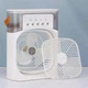 Настольный вентилятор Air Cooler Fan с USB LED подсветкой и увлажнителем воздуха Белый - изображение 1