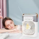Настольный вентилятор Air Cooler Fan с USB LED подсветкой и увлажнителем воздуха Белый - изображение 7