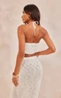 Кроп-топ білий вʼязаний на завʼязці S PrettyLittleThing - изображение 2