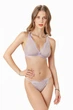 Комплект женский кружевной бюстгальтер с мягкой чашкой и стринги Felisiya Lingerie Сиреневый 2007+221-079 L - изображение 2