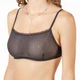 Бюстгальтер-топ жіночий з сіточки в смужку Felisiya Lingerie Чорний 2002-170п M - зображення 1