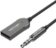 Bluetooth-ресивер Vention AUX TRS 3.5мм USB Bluetooth 5.0 Coiled Cable 1.5M Gray Zinc Alloy (NAGHG) - зображення 1