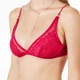 Бюстгальтер женский мягкая чашка из сеточки с кружевом Felisiya Lingerie Малиновое вино 2008-910c M - изображение 1