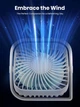 Портативный мини-вентилятор Topk K50 USB charging 360° rotating White - изображение 6