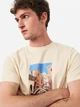 Футболка хлопковая длинная мужская H&M 1036336_мост_05 M Бежевая (KAY2000001455036) - изображение 4