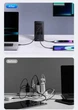 Мережевий адаптер Baseus 6в1 PowerCombo Tower PowerStrip 2AC+2USB+2Type-C 100W - зображення 10