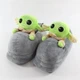 Тапочки кигуруми Йода 36-41 зеленые - изображение 4