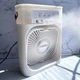 Вентилятор настольный Air Cooler Fan USB LED подсветка увлажнитель воздуха Белый - изображение 1