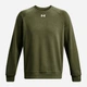 Свитшот на флисе мужской Under Armour Ua Rival Fleece Crew 1379755-390 L Оливковый (196884156879) - изображение 5