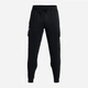 Спортивные штаны на флисе мужские Under Armour UA Rival Fleece Cargo Jogger 1382134-001 XL Черные (196884781507) - изображение 5