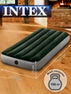 Надувной матрас Intex 64106 одноместный 76x191x25 см зеленый - изображение 1