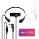 Ларингофон с прозрачным звуководом Mirkit EMP-3076 для раций Baofeng/Kenwood с разъемом 2-Pin - изображение 1