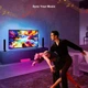 Светодиодный настольный светильник-лампа RGB для световой музыки с пультом управления, Черный - изображение 7