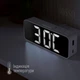 Часы электронные настольные LOSSO Premium BASIC с LED подсветкой белые - изображение 8