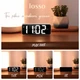 Часы электронные настольные LOSSO Premium BASIC с LED подсветкой черные - изображение 9