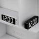Часы электронные настольные LOSSO Premium BASIC с LED подсветкой черные - изображение 11