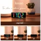 Часы электронные настольные LOSSO Premium MULTICOLOR с LED подсветкой черные - изображение 7