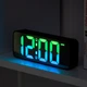 Часы электронные настольные LOSSO Premium MULTICOLOR с LED подсветкой черные - изображение 11