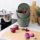 Контейнер для біовідходів із кришкою IKEA Farmarkvast 905.670.03 Сіро-зелений 4 л - зображення 5