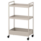 Тележка IKEA Nissafors 405.858.01 50.5х30х83 см Бежевая - изображение 1