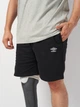 Шорты хлопковые короткие мужские Umbro Fleece Short 66414U-060 L Черные (5063178021074) - изображение 4