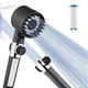 Турбо насадка для душа с массажером и 3 режимами работы Shower Head (серая) - изображение 1