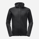 Bluza męska rozpinana streetwear Jack Wolfskin Baiselberg Hooded Fz M 1710541_6000 M Czarna (4064993557213) - obraz 5