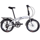 Складной Велосипед AL 20" Dorozhnik ONYX Vbr трещотка рама-12,5" серебристый (м) с багажником зад AI, с крылом St 2024 - изображение 1