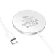 Беспроводное зарядное устройство Hoco CW47 Original series 15W magnetic wireless fast charger, Silver - изображение 5