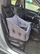Автокресло сумка-переноска автогамак лежак для собак животных автомобильная переноска съемный чехол на подушке 50 х 45 см Светло-серый с Темно-серым - изображение 4