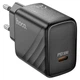 Мережевий зарядний пристрій HOCO CS22A Value single port charger Type-C cable 30W Black - зображення 10