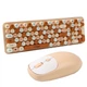 Бездротова Bluetooth клавіатура з мишкою TWolf TF350 Colorful, Dairy - зображення 1