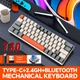 Беспроводная игровая механическая клавиатура TWolf T30 LED Version Blue Switch бело-серый - изображение 4