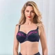 Бюстгальтер Lanny Mode 85G графит, с кружевом, гладкий, лифчик, тонкий поролон, ланни моде - изображение 3