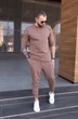 Мужской лонгслив оверсайз мокко, размер L-XL - изображение 3