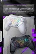Бездротовий геймпад з подвійною вібрацією MACHENIKE G3S, RGB, Wireless White (G3SWW) - зображення 4