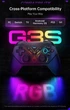 Бездротовий геймпад з подвійною вібрацією MACHENIKE G3S, RGB, Wireless White (G3SWW) - зображення 8