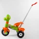 Дитячий триколісний велосипед Pilsan Dino 07-138 з батьківською ручкою і кошиком - зображення 4