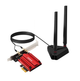 Трехдиапазонный сетевой адаптер карта Wi-Fi 6GHz 5374 Mbps с Bluetooth 5.3 внешней антенной (477866-Prob) - изображение 1