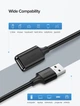 Кабель UGREEN US103 USB 2.0 Male to USB Female 3m Black (10317) - зображення 2