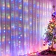Гирлянда штора "Роса" 2x2м, 160 LED, от USB, 8 режимов, 8 нитей, Мультиколор - изображение 9