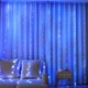 Гирлянда штора "Роса" 2x2м, 160 LED, от USB, 8 режимов, 8 нитей, Сине-белый - изображение 4