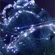 Гірлянда роса Кінський хвіст, 10 ниток по 2м, 200 LED, від USB, 8 режимів, Синьо-білий - зображення 5