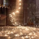 Светодиодная гирлянда Конский хвост, 2 м, 400 LED, 20 нитей, от сети 220 В, 8 режимов, Теплый белый - изображение 6