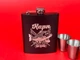 Набор подарочный фляга с рюмками VexShop 7oz подарок мужчине, 4 рюмки и фляга (61145-13) - изображение 4